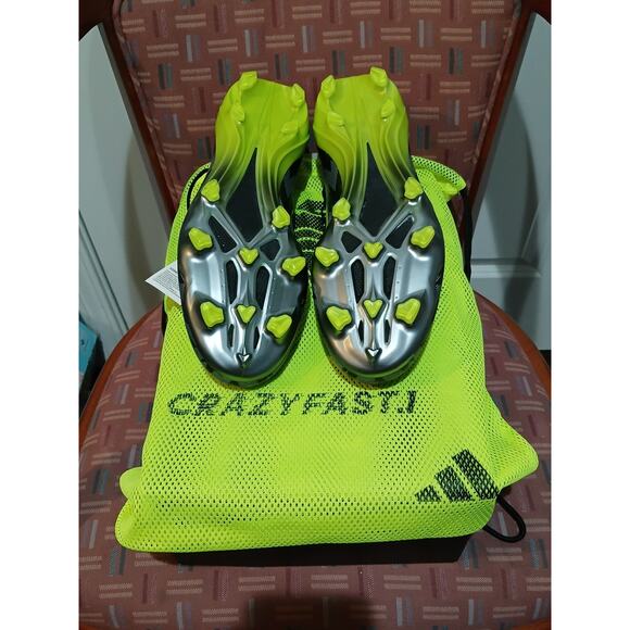 New Men's 13 Adidas X Crazyfast Injection.1 FG Black Soccer Cleats IG0670 - Picture 5 of 11